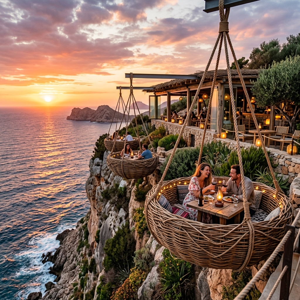 3 Mermaids Cafe: Гнезда над Морем и Панорама Залива